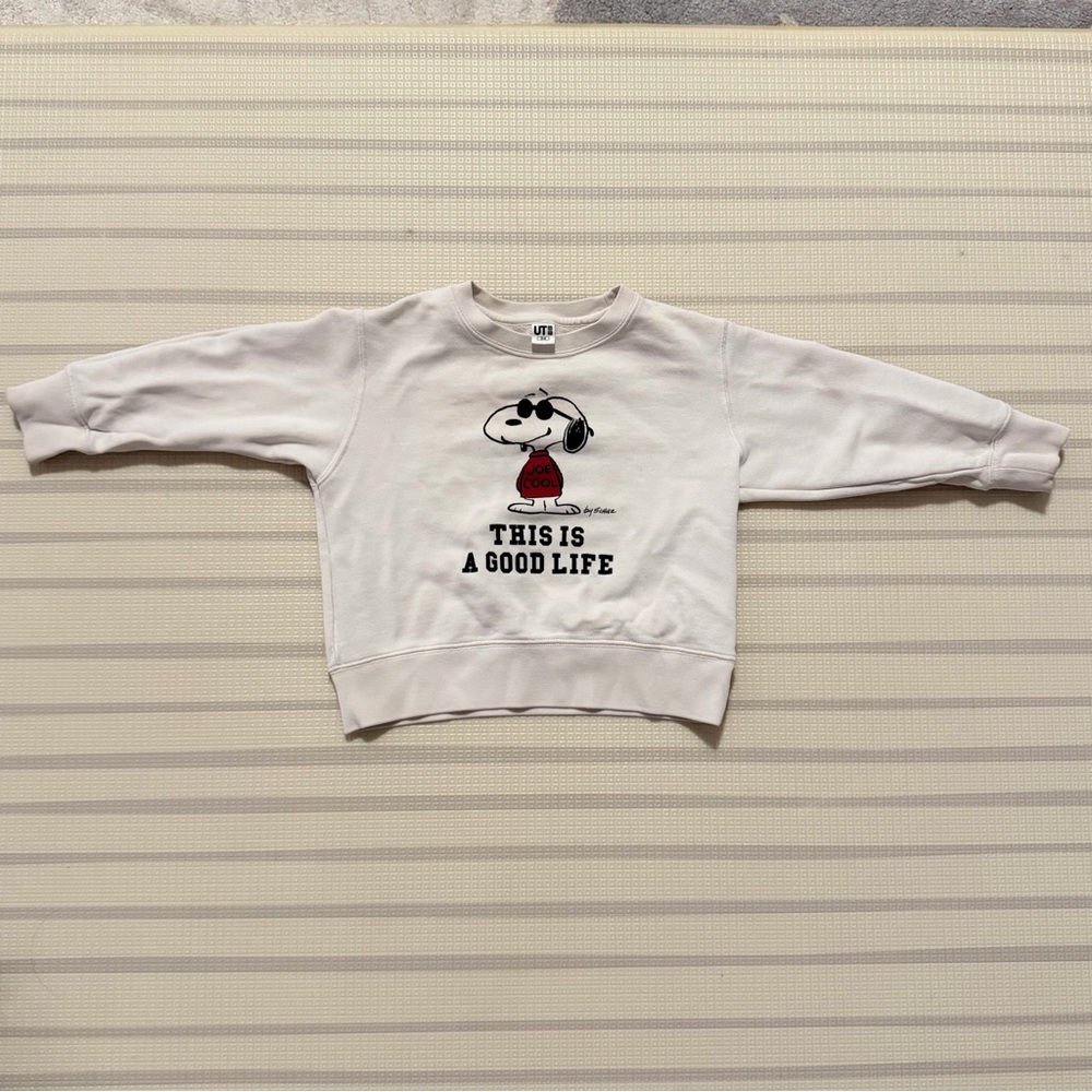 Uniqlo Kids Off-White Snoopy Sweatshirt size 3-4y